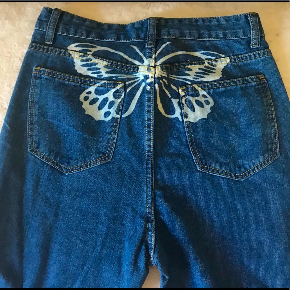 Butterfly High rise straight leg jeans